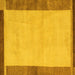 Square Abstract Yellow Modern Rug, abs4707yw