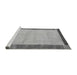 Sideview of Machine Washable Abstract Gray Modern Rug, wshabs4707gry