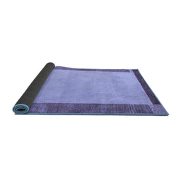 Sideview of Abstract Blue Modern Rug, abs4707blu