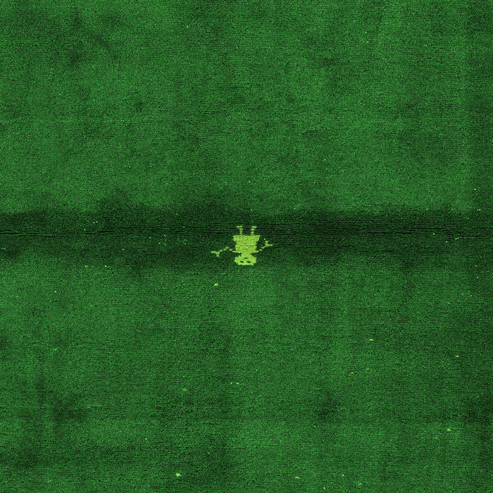 Machine Washable Abstract Green Modern Area Rugs, wshabs4708grn