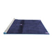 Sideview of Machine Washable Abstract Blue Modern Rug, wshabs4708blu