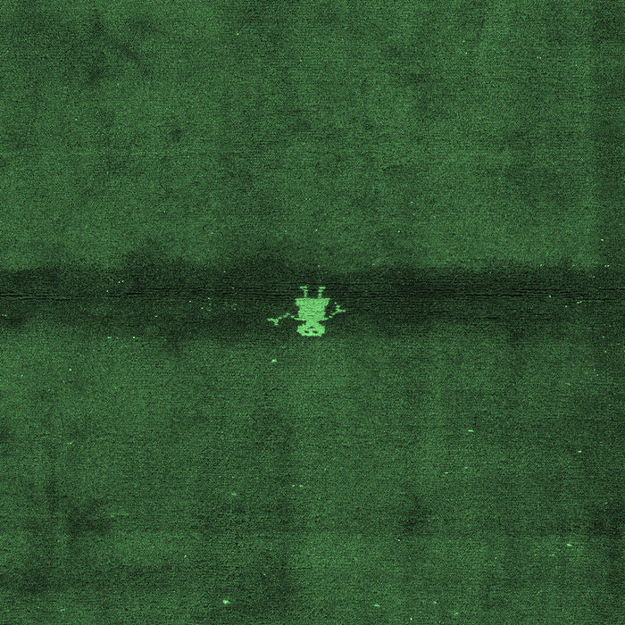 Machine Washable Abstract Emerald Green Modern Area Rugs, wshabs4708emgrn