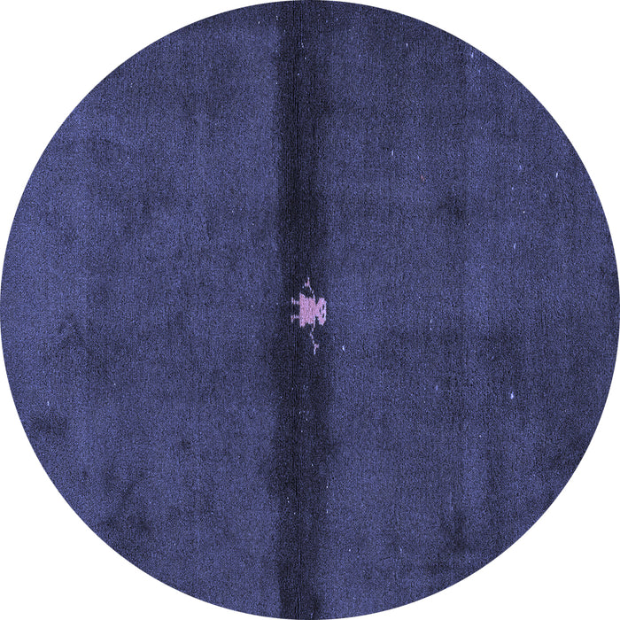 Round Machine Washable Abstract Blue Modern Rug, wshabs4708blu