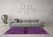 Machine Washable Abstract Purple Modern Area Rugs in a Living Room, wshabs4708pur