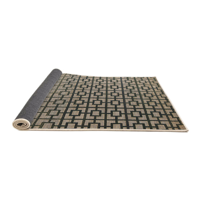 Sideview of Abstract Black Modern Rug, abs4709