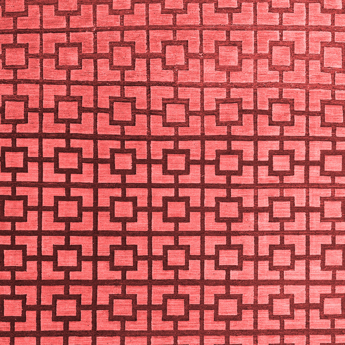 Machine Washable Abstract Red Modern Rug, wshabs4709red