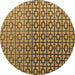 Round Machine Washable Abstract Brown Modern Rug, wshabs4709brn