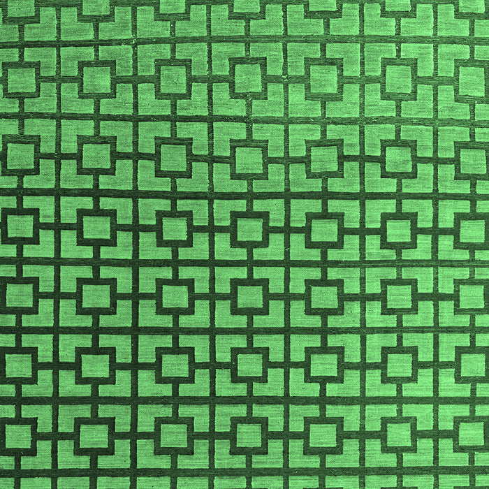 Abstract Emerald Green Modern Rug, abs4709emgrn