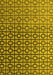 Abstract Yellow Modern Rug, abs4709yw