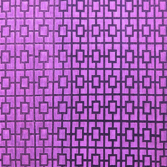 Square Machine Washable Abstract Purple Modern Area Rugs, wshabs4709pur