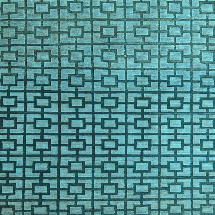 Square Abstract Light Blue Modern Rug, abs4709lblu