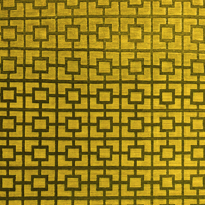 Machine Washable Abstract Yellow Modern Rug, wshabs4709yw