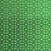 Square Abstract Emerald Green Modern Rug, abs4709emgrn