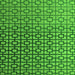 Square Abstract Green Modern Rug, abs4709grn