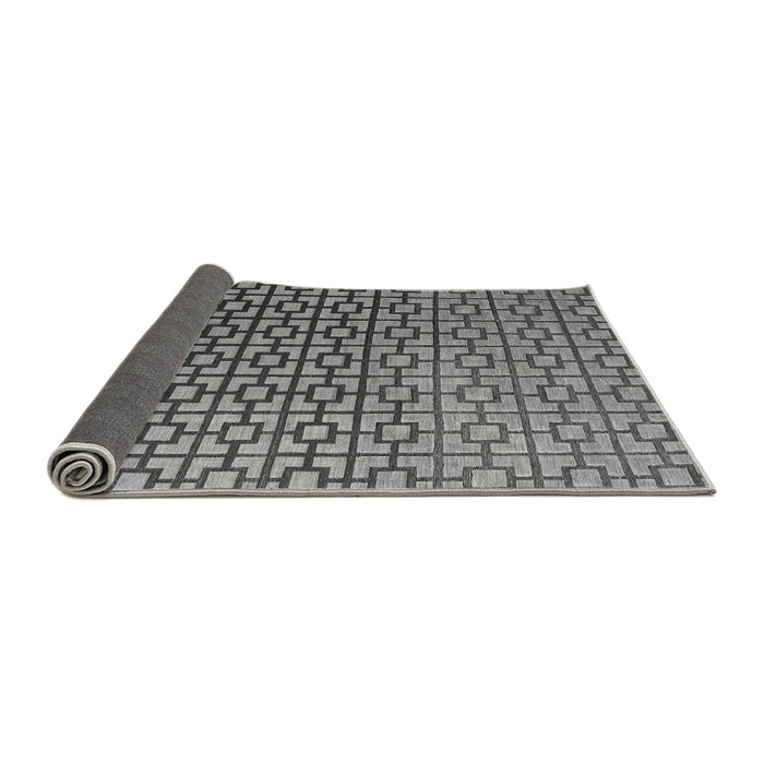 Sideview of Abstract Gray Modern Rug, abs4709gry