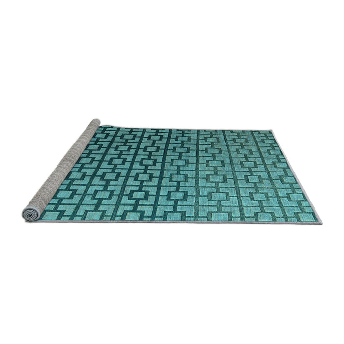 Sideview of Machine Washable Abstract Light Blue Modern Rug, wshabs4709lblu