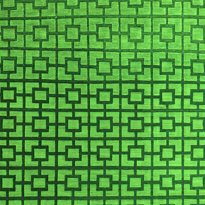 Abstract Green Modern Rug, abs4709grn