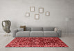 Modern Red Washable Rugs