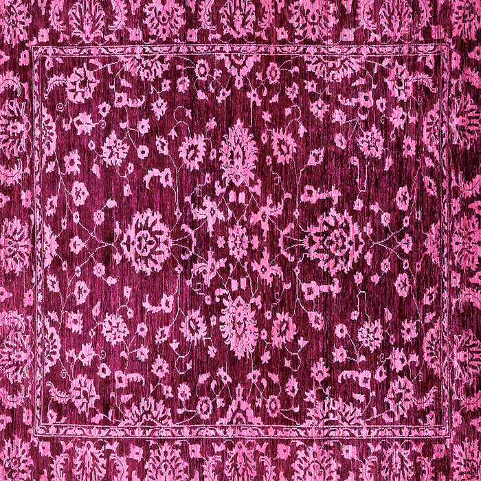 Square Abstract Pink Modern Rug, abs470pnk