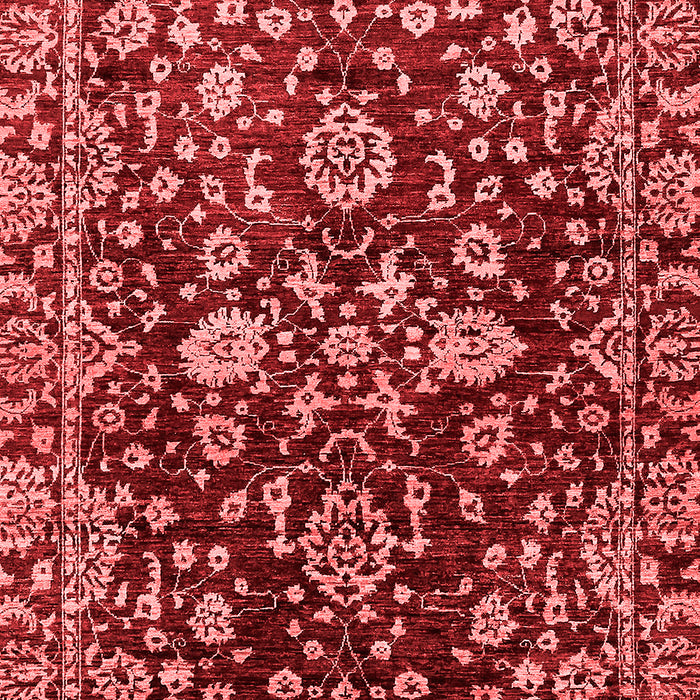 Machine Washable Abstract Red Modern Rug, wshabs470red