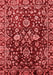 Abstract Red Modern Area Rugs