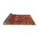 Sideview of Abstract Orange Modern Rug, abs470org