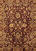 Machine Washable Abstract Brown Modern Rug, wshabs470brn