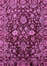 Machine Washable Abstract Purple Modern Area Rugs, wshabs470pur