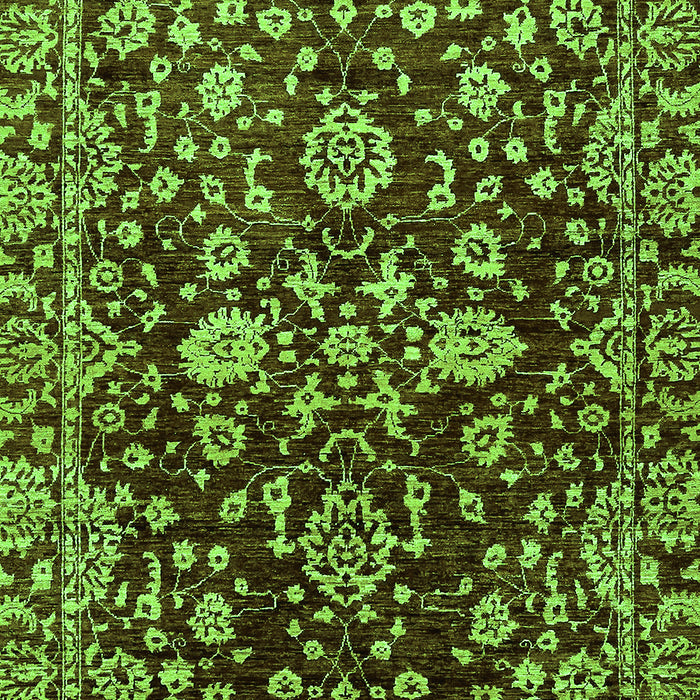 Machine Washable Abstract Green Modern Area Rugs, wshabs470grn