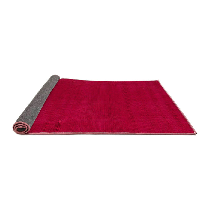 Sideview of Abstract Red Modern Rug, abs4710