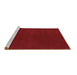 Sideview of Machine Washable Abstract Brown Modern Rug, wshabs4710brn