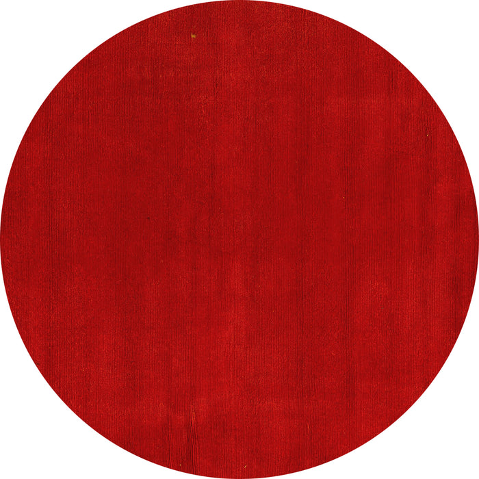 Round Machine Washable Abstract Yellow Modern Rug, wshabs4710yw