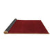 Sideview of Abstract Brown Modern Rug, abs4710brn