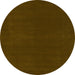 Round Abstract Green Modern Rug, abs4710grn