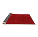 Sideview of Abstract Orange Modern Rug, abs4710org