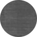 Round Abstract Gray Modern Rug, abs4710gry