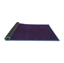 Sideview of Abstract Blue Modern Rug, abs4710blu
