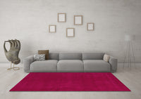 Machine Washable Abstract Pink Modern Rug, wshabs4710pnk