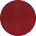 Round Abstract Brown Modern Rug, abs4710brn