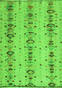 Abstract Green Modern Rug, abs4711grn