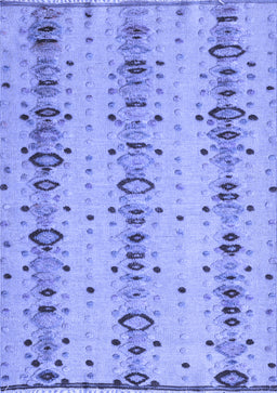 Abstract Blue Modern Rug, abs4711blu