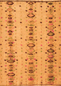 Abstract Orange Modern Rug, abs4711org