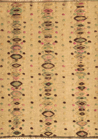 Abstract Brown Modern Rug, abs4711brn