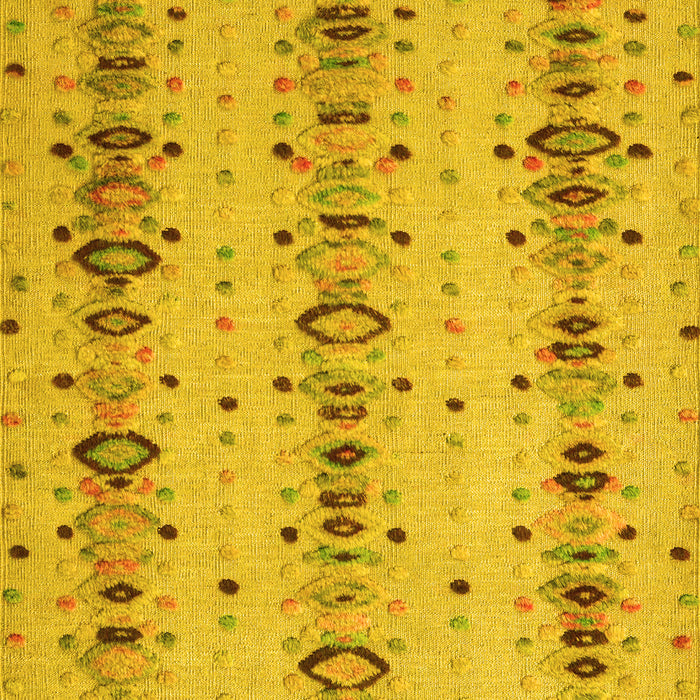 Machine Washable Abstract Yellow Modern Rug, wshabs4711yw