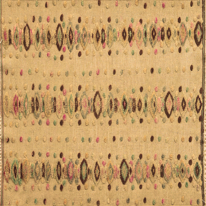 Square Machine Washable Abstract Brown Modern Rug, wshabs4711brn