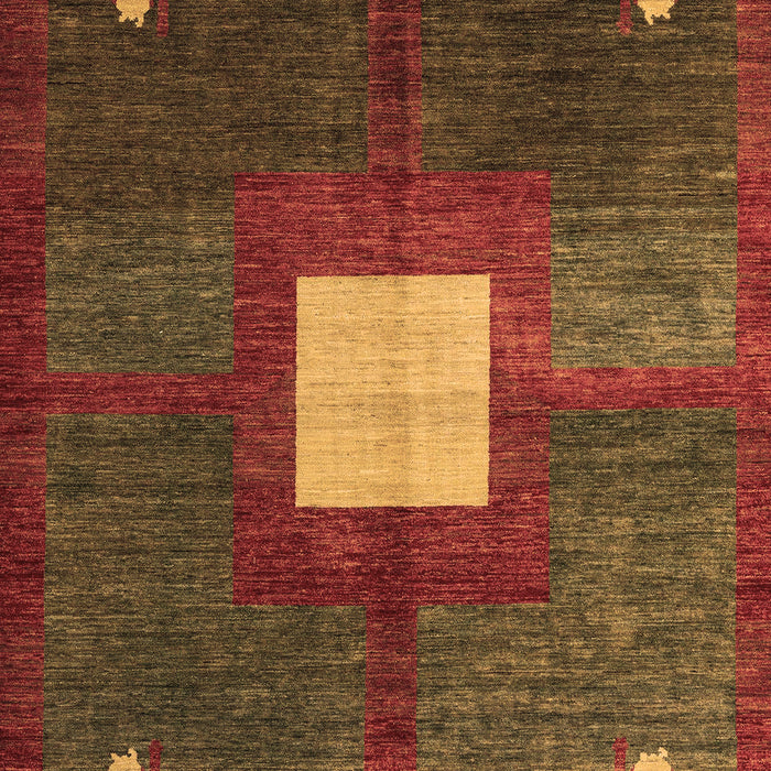 Machine Washable Abstract Brown Modern Rug, wshabs4712brn