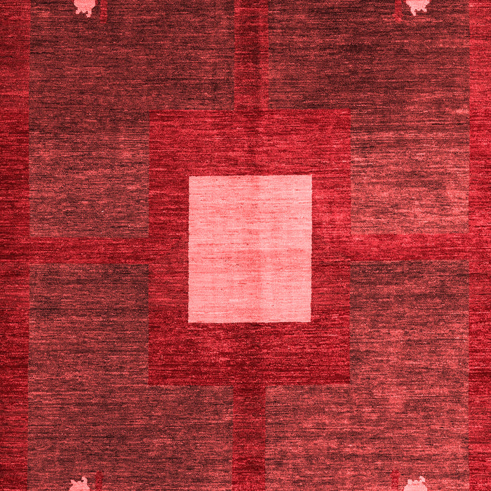 Machine Washable Abstract Red Modern Rug, wshabs4712red