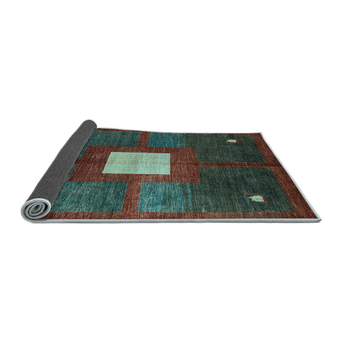 Sideview of Abstract Light Blue Modern Rug, abs4712lblu