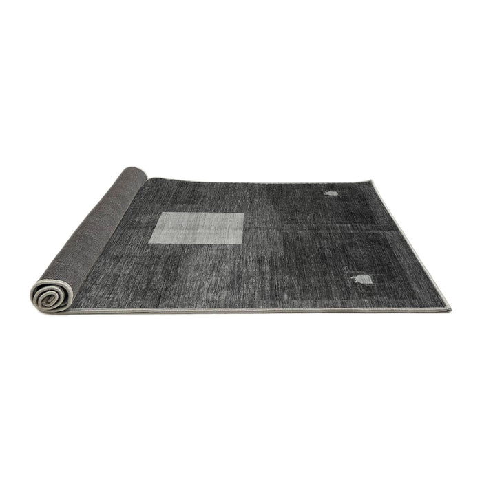 Sideview of Abstract Gray Modern Rug, abs4712gry