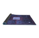 Sideview of Abstract Blue Modern Rug, abs4712blu